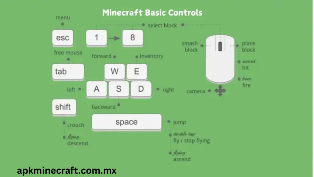 Minecraft basic controls